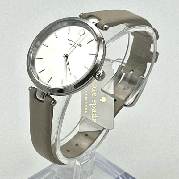 Kate Spade NWT Silver and Beige Ladies Watch Working - Picture 3 of 10